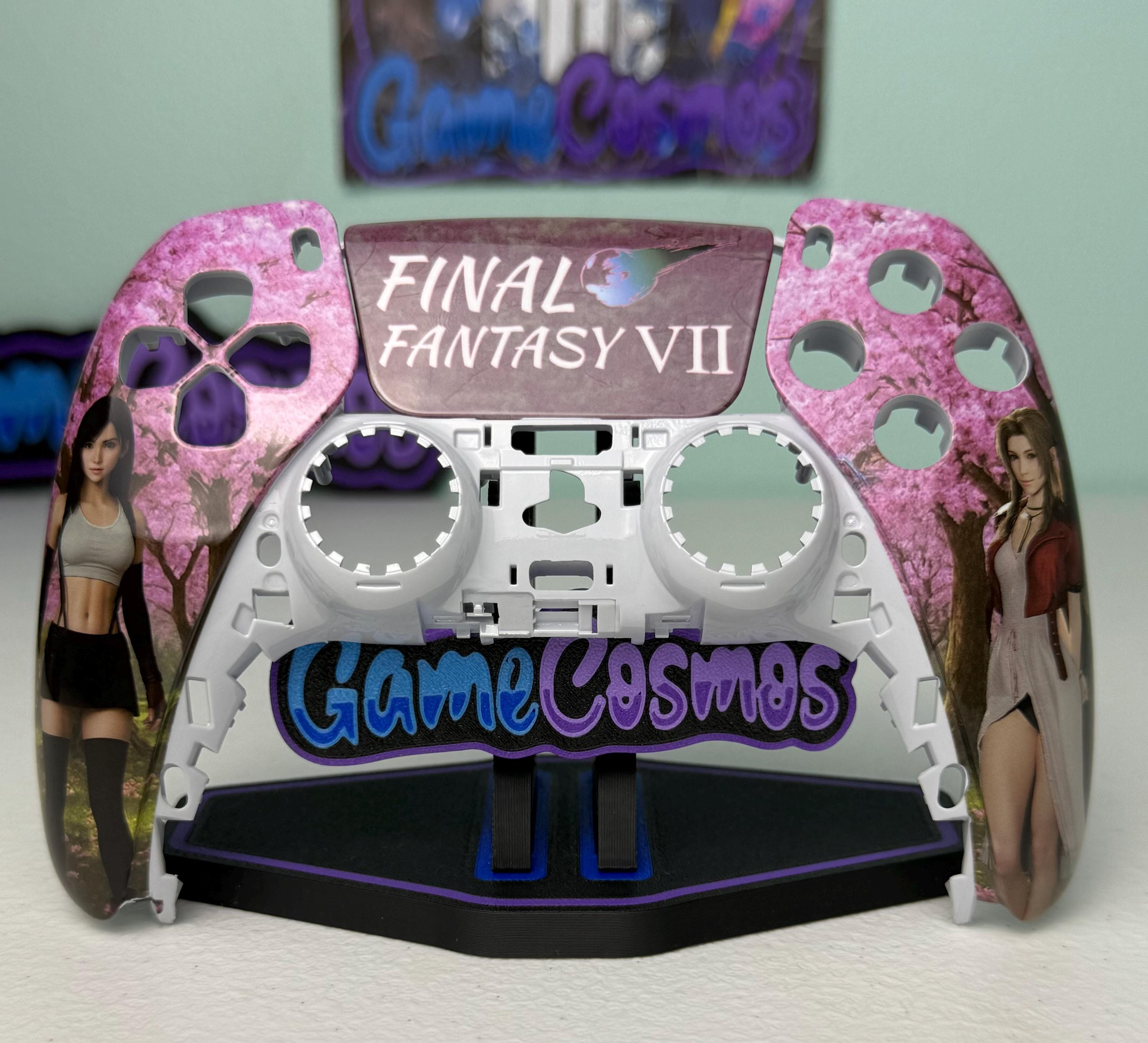 aRPG Fantasy - RGB LED - Tifa Aerith - Custom Wireless Controller for PS5 Or PC - Image 8