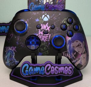 Jinx Arcane LoL - RGB LED - Custom Wireless Controller for Xbox or PC