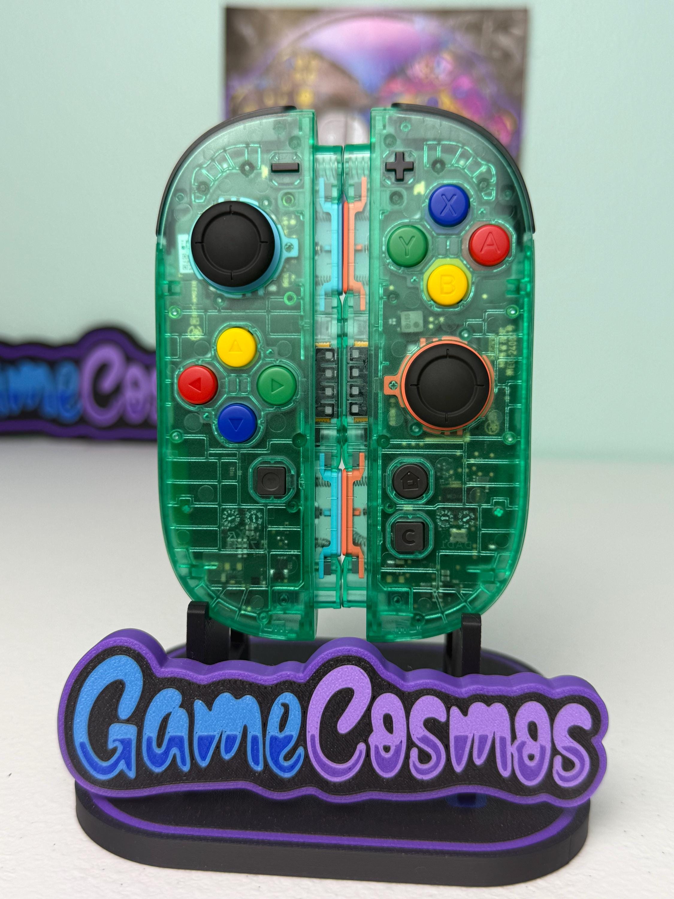 Clear Emerald - Colorful ABXY - Custom Joycon 2 for the Nintendo Switch 2