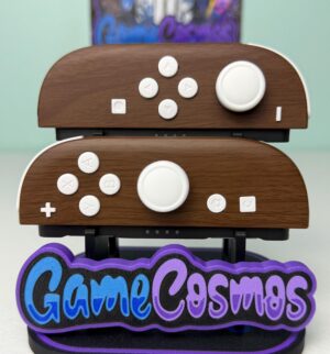 Woodgrain Style - White Accents - Custom Joycon 2 for the Nintendo Switch 2