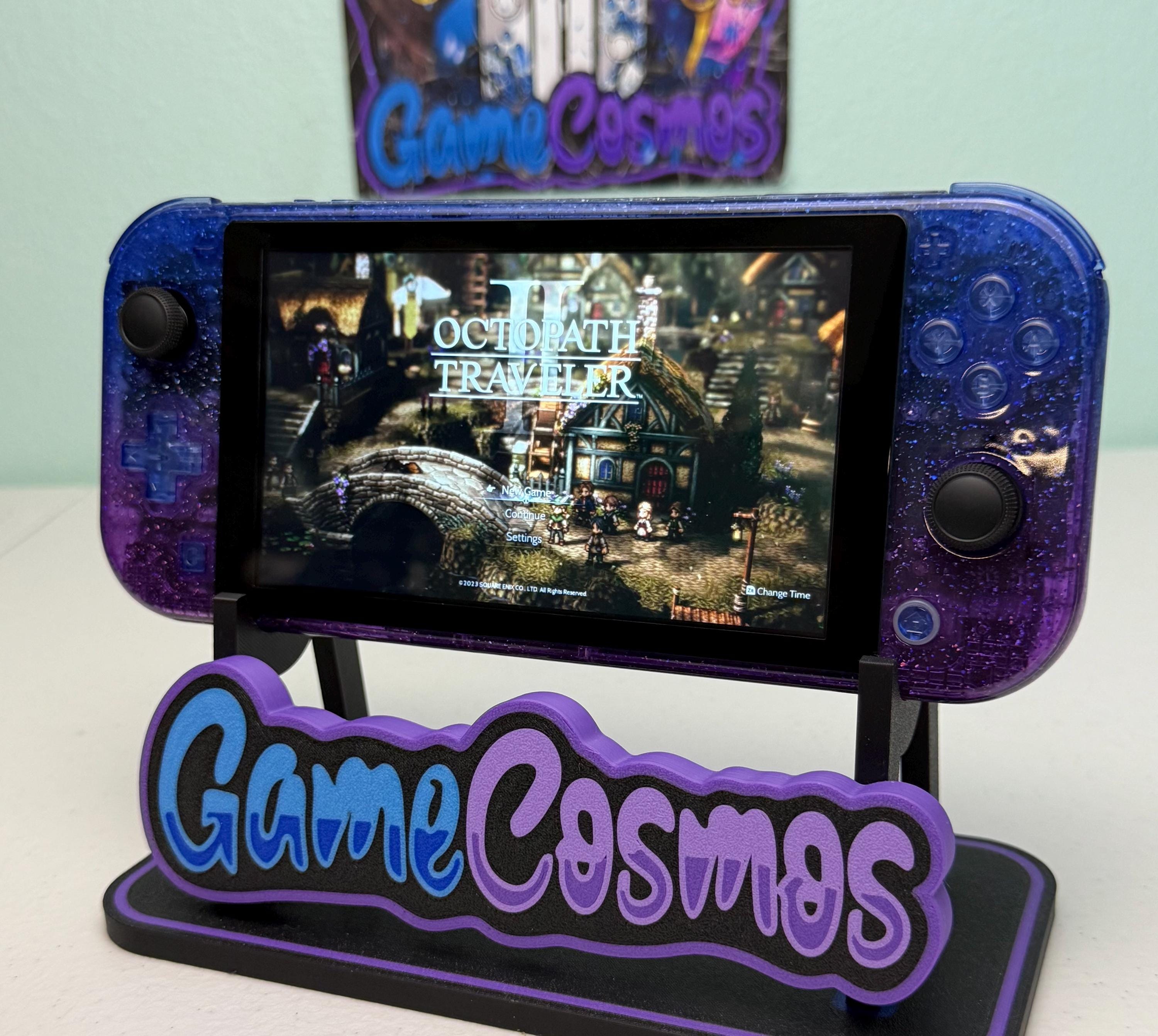 Glossy Glitter Gradient Blue Purple - Hall Effect NoDRIFT - Custom Switch Lite