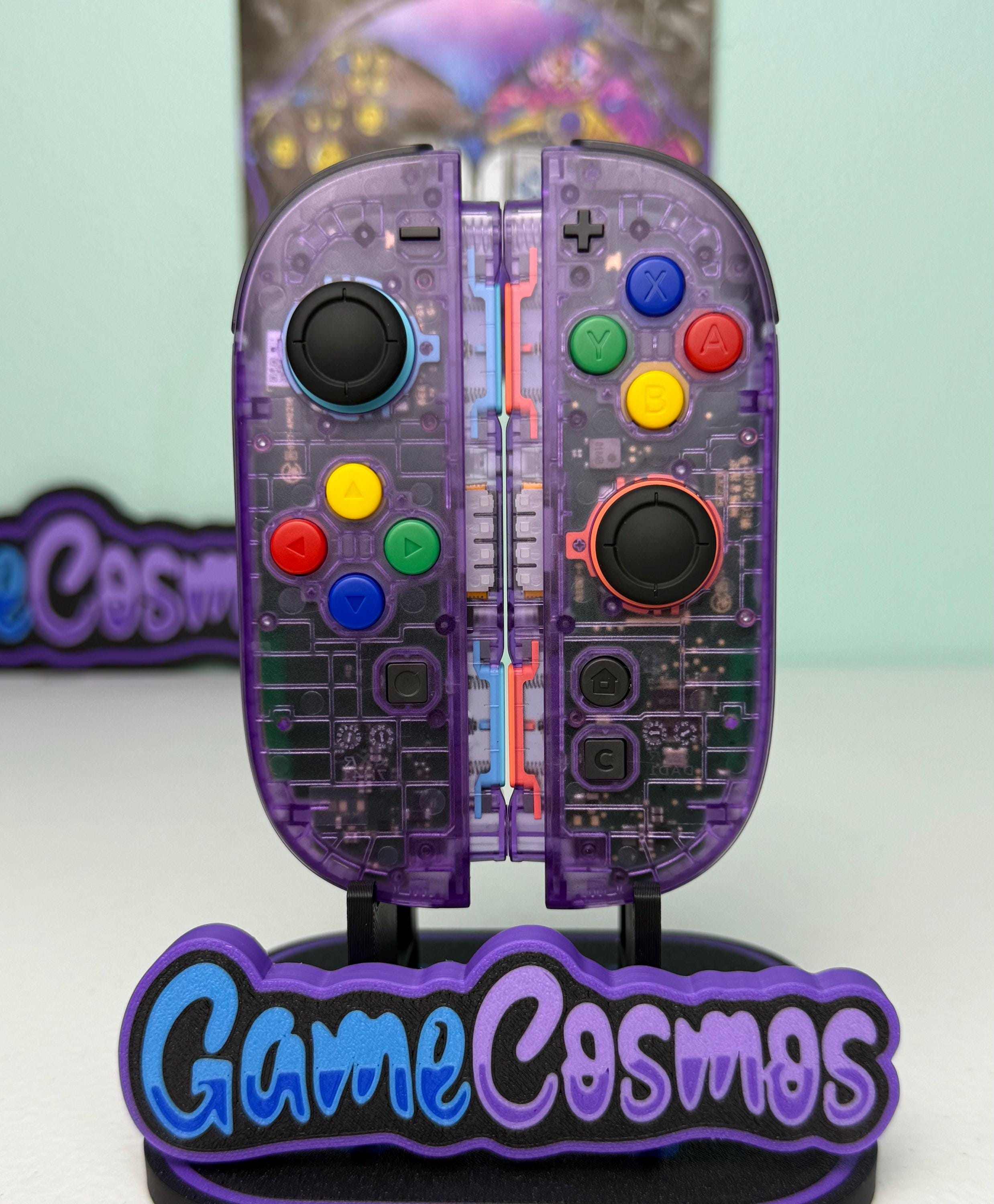 Atomic Clear Purple - Colorful ABXY - Custom Joycon 2 for the Nintendo Switch 2
