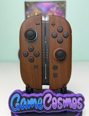 Woodgrain Style - Black Accents - Custom Joycon 2 for the Nintendo Switch 2