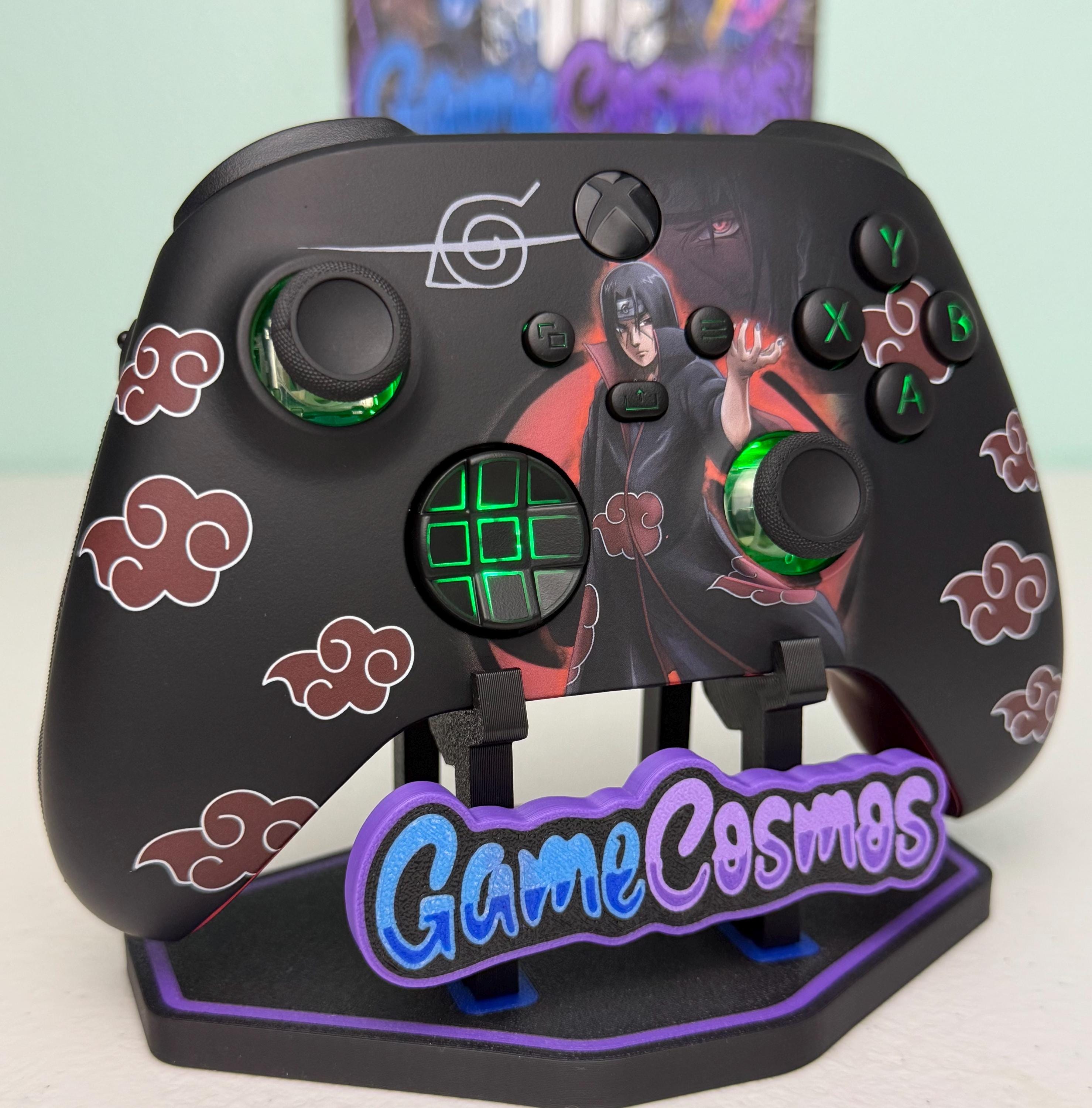 Anime Manga - Red Clouds - RGB LED - Custom Wireless Controller for Xbox or PC - Image 2