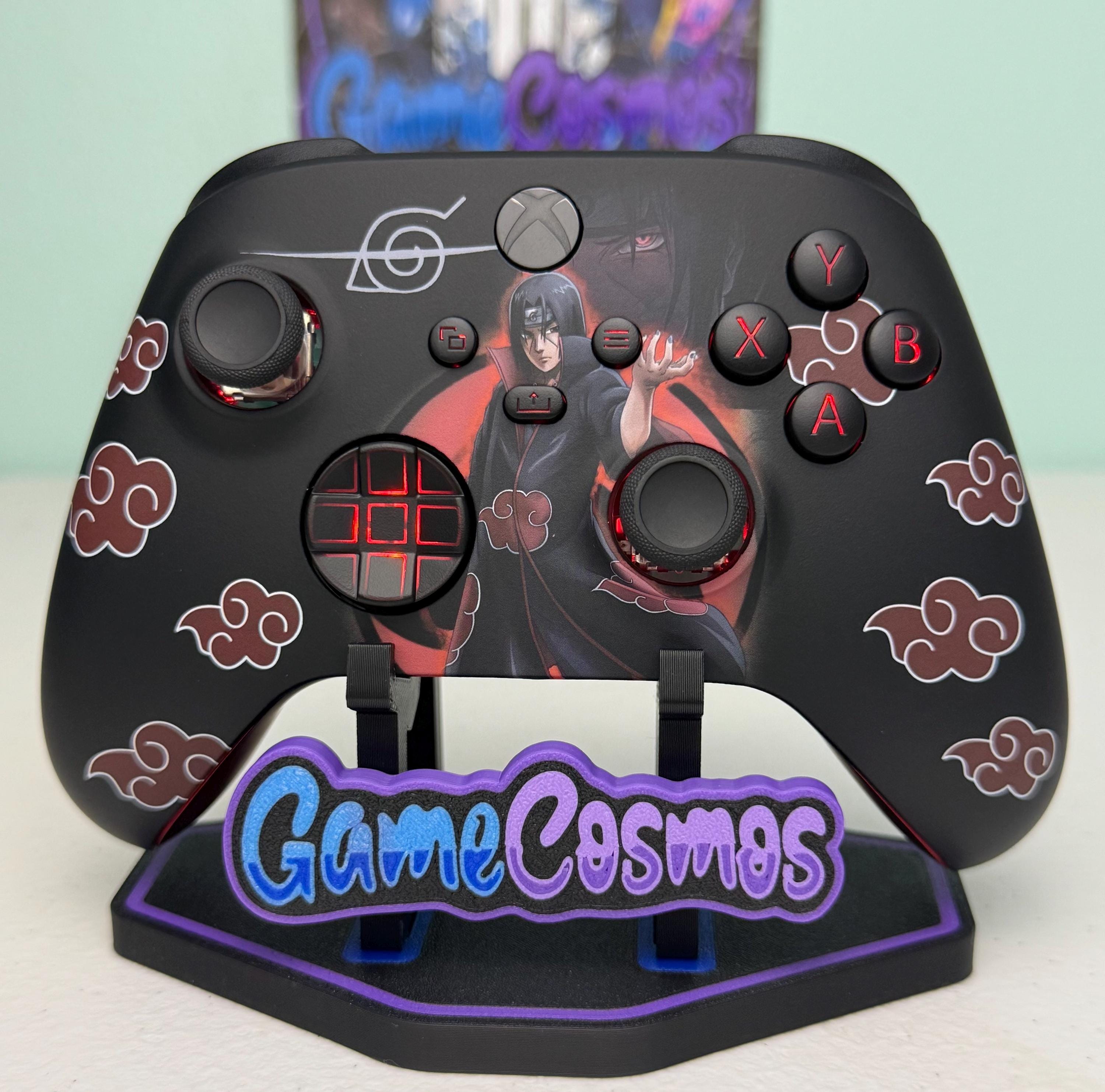 Anime Manga - Red Clouds - RGB LED - Custom Wireless Controller for Xbox or PC