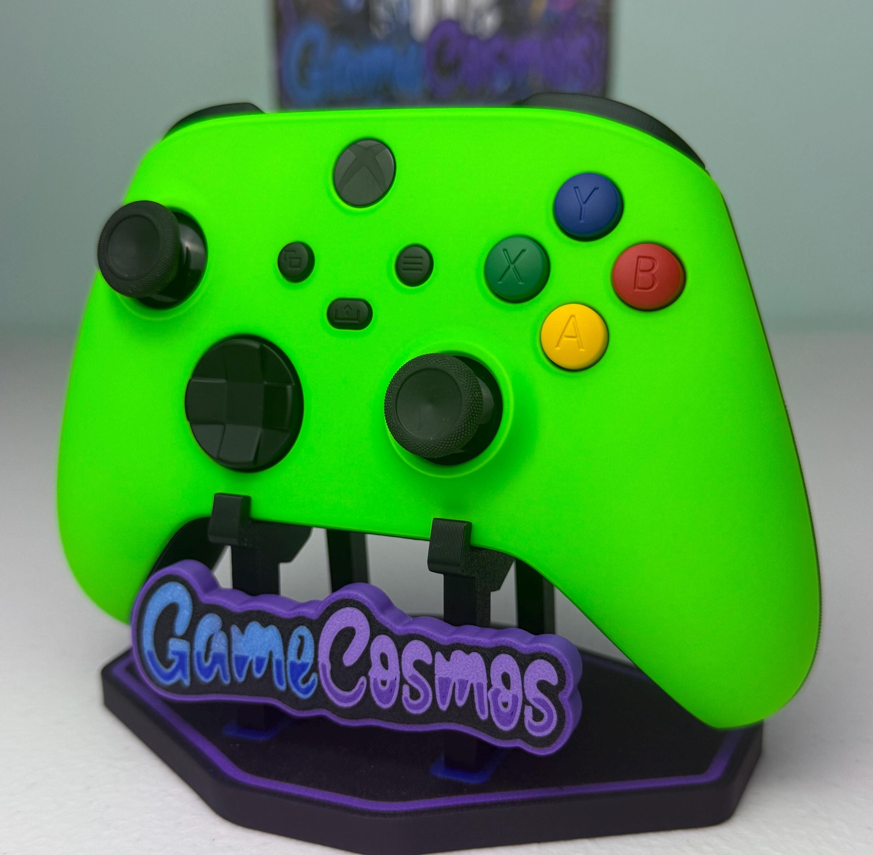 Neon Green Soft Touch Colorful ABXY - Custom Wireless Controller for Xbox Or PC - Image 3