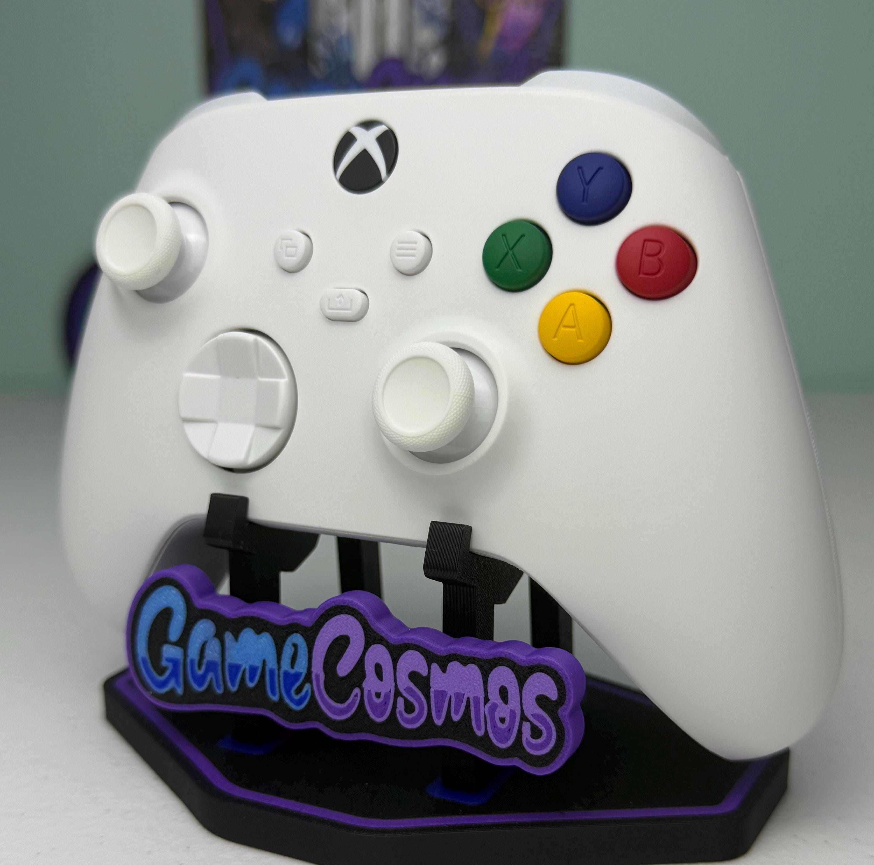Soft Touch Pure White - Colored ABXY - Custom Wireless Controller for Xbox Or PC - Image 2