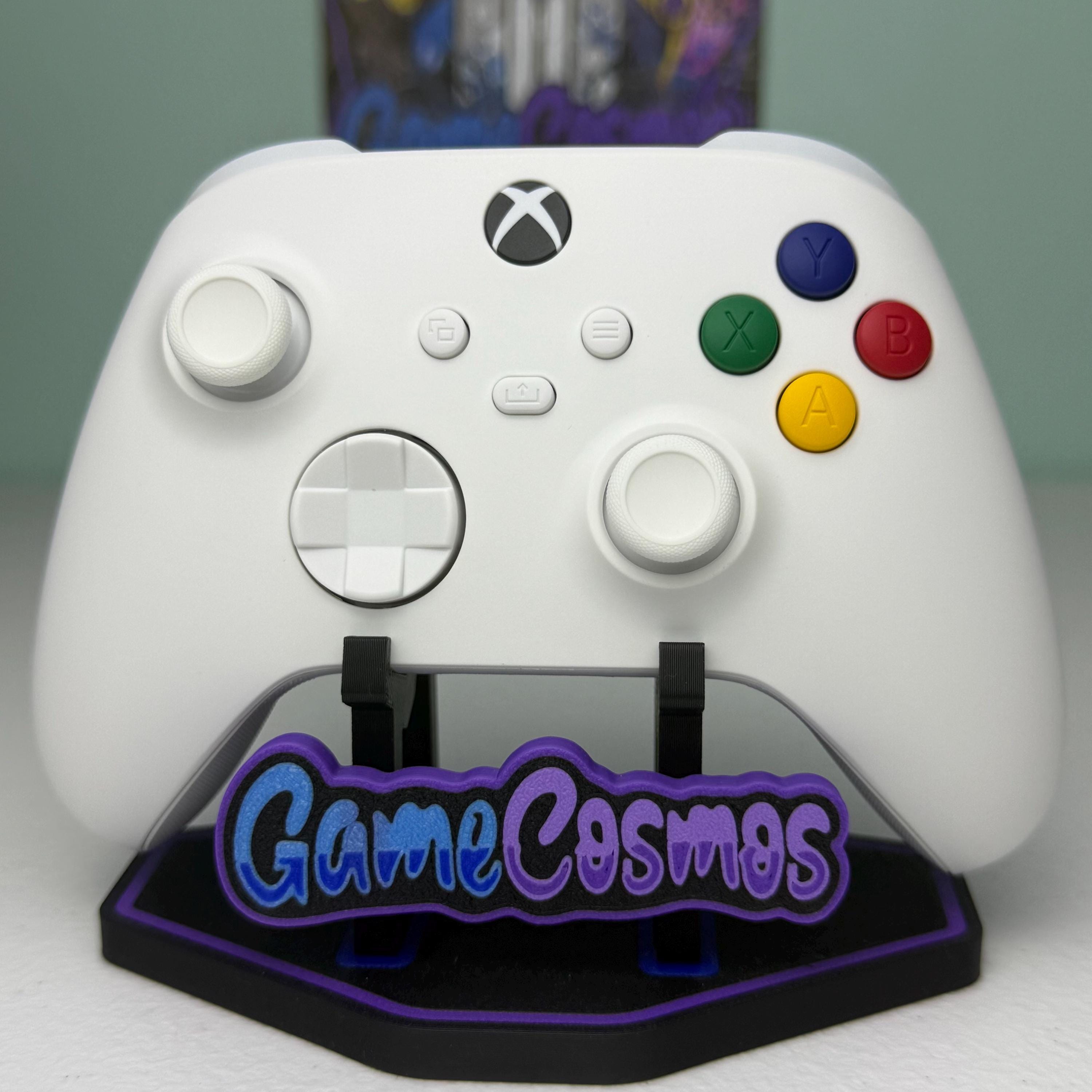 Soft Touch Pure White - Colored ABXY - Custom Wireless Controller for Xbox Or PC