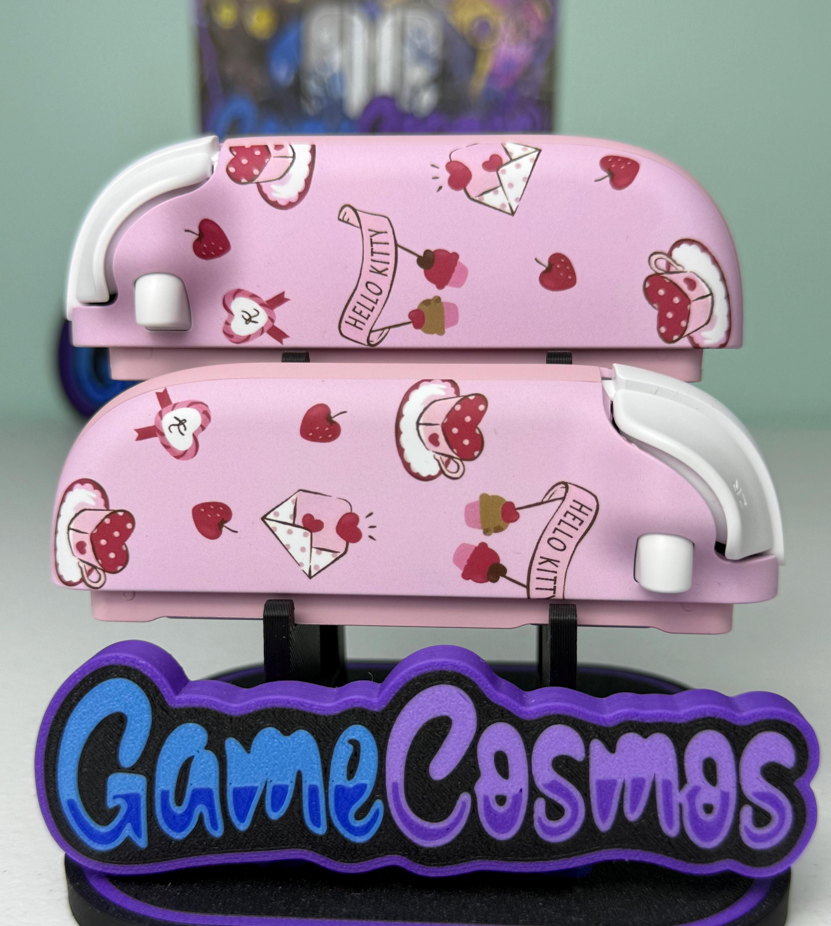 Cute Cartoon Kitty - Sakura Pink - Custom Joycon 2 for Nintendo Switch 2 - Image 5