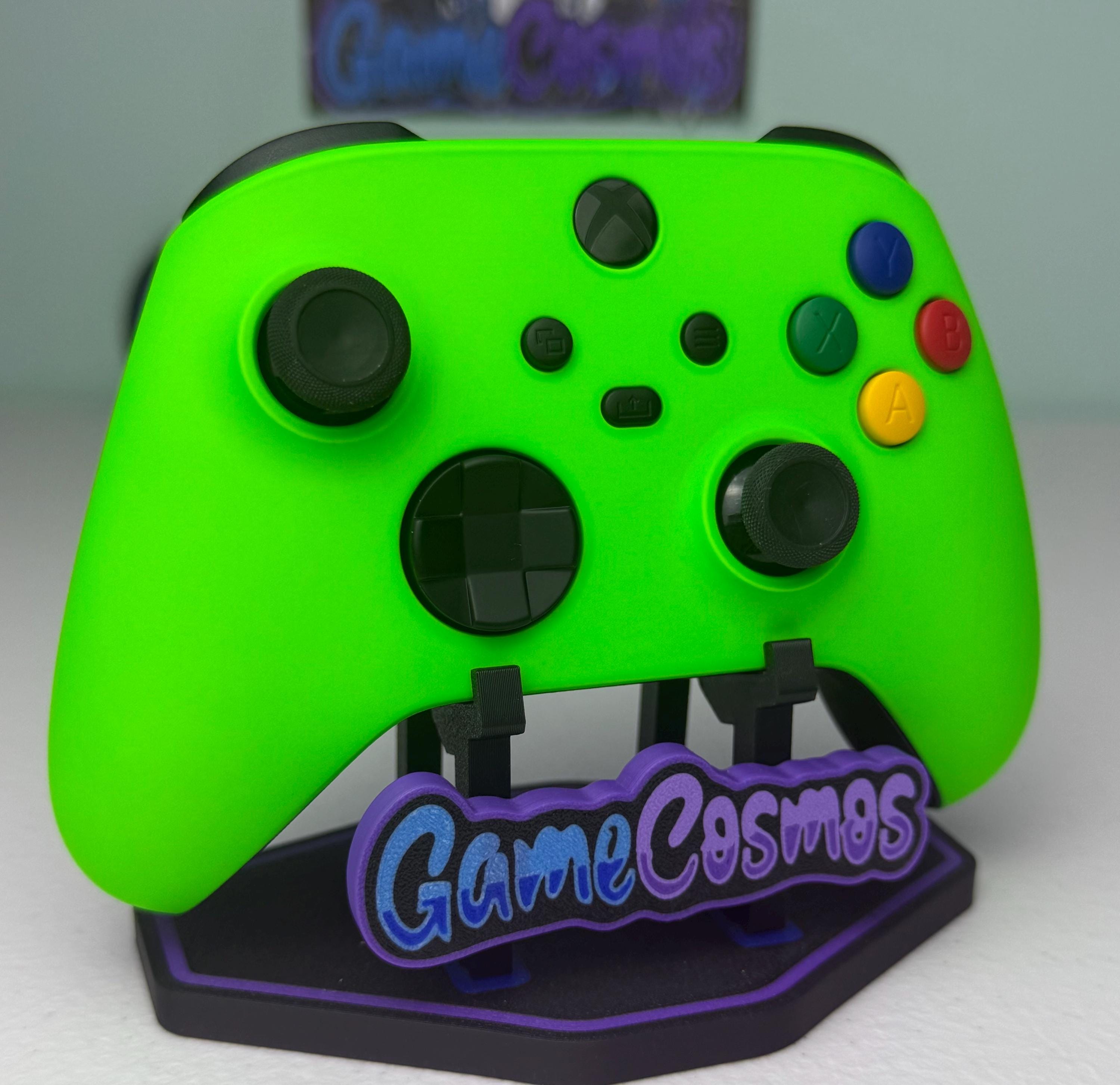 Neon Green Soft Touch Colorful ABXY - Custom Wireless Controller for Xbox Or PC - Image 2