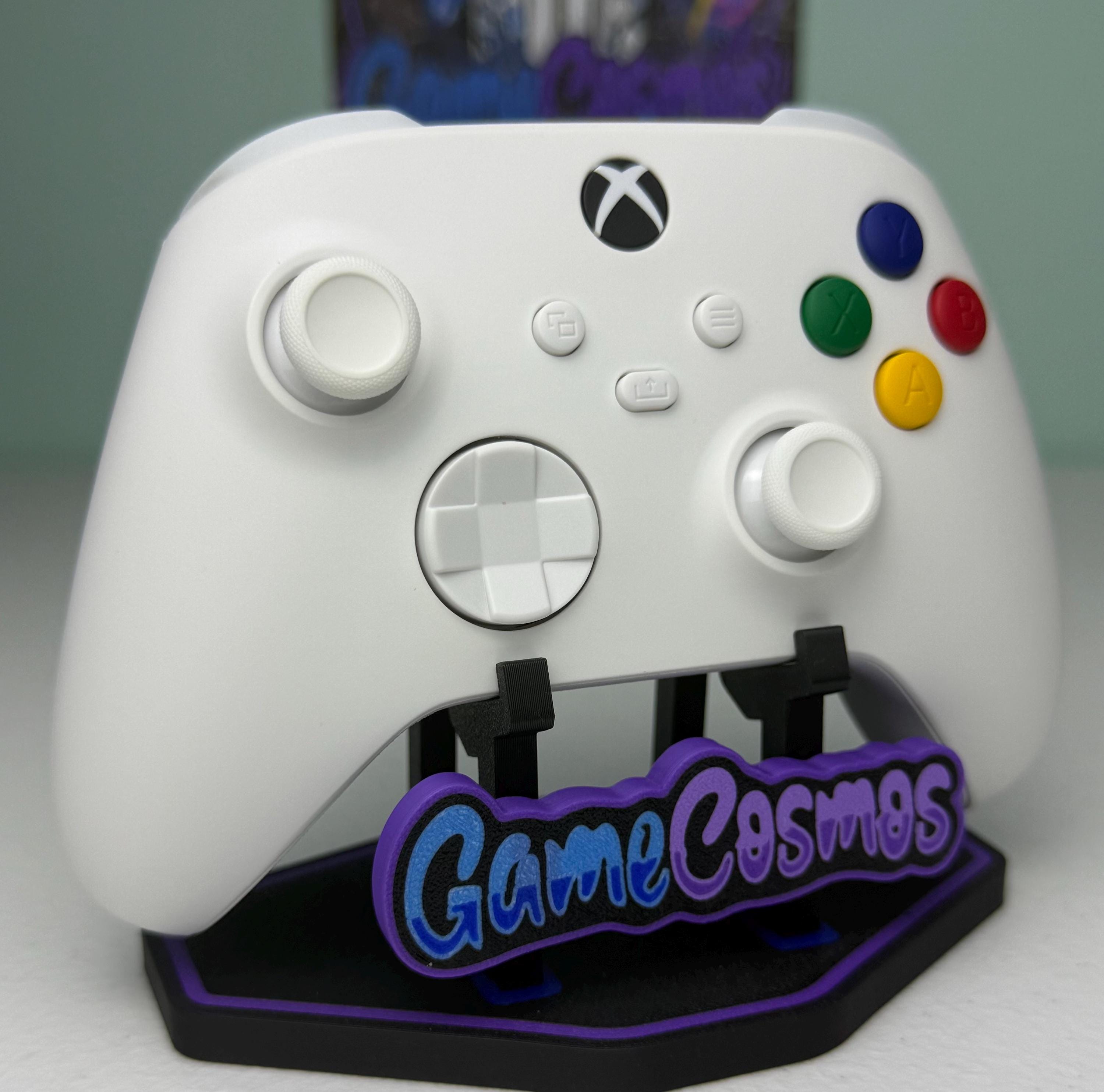 Soft Touch Pure White - Colored ABXY - Custom Wireless Controller for Xbox Or PC - Image 3