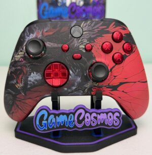 Dragon theme - RGB LED - Vampire Red - Custom Wireless Controller for Xbox Or PC