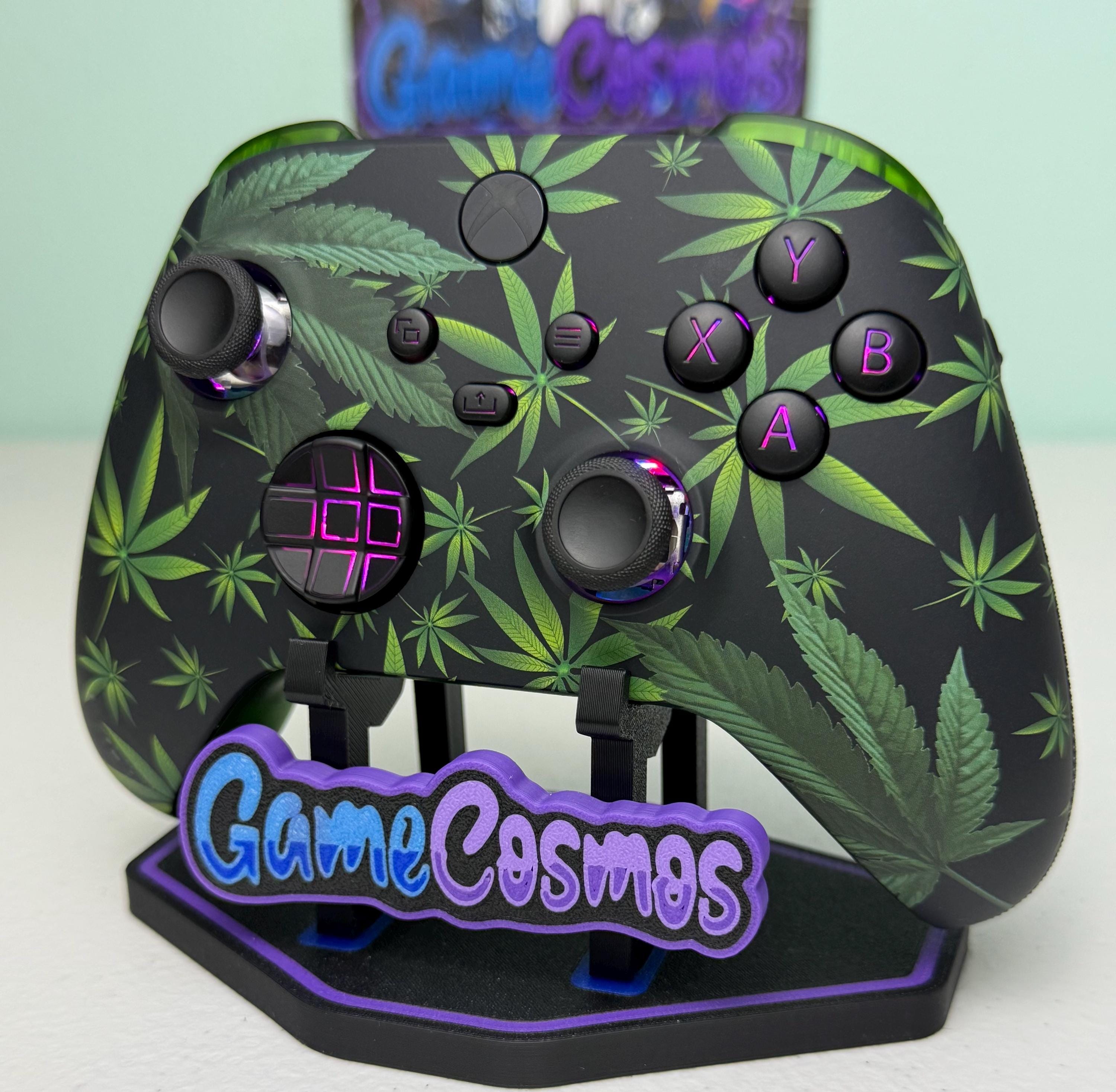 Green Weeds Theme - RGB LED - Custom Wireless Controller for Xbox Or PC - Image 3