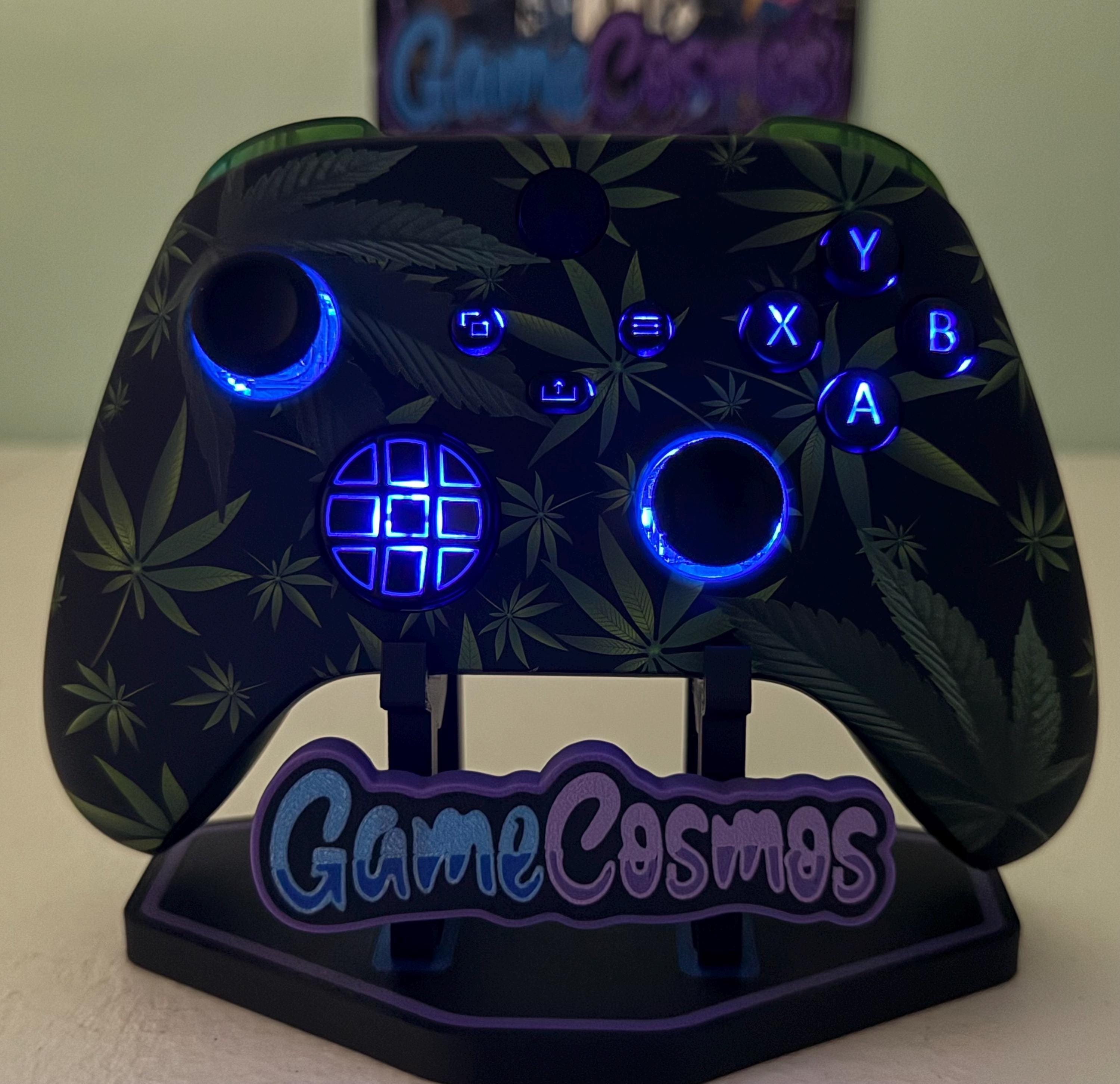 Green Weeds Theme - RGB LED - Custom Wireless Controller for Xbox Or PC - Image 4