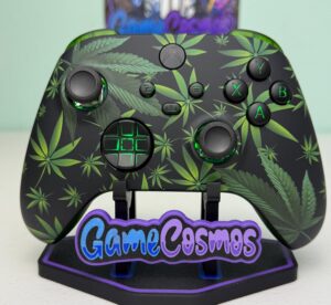 Green Weeds Theme - RGB LED - Custom Wireless Controller for Xbox Or PC