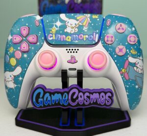 Cute Cartoon Puppy - Sky Blue - RGB LED - Custom Wireless Controller for PS5 Or PC
