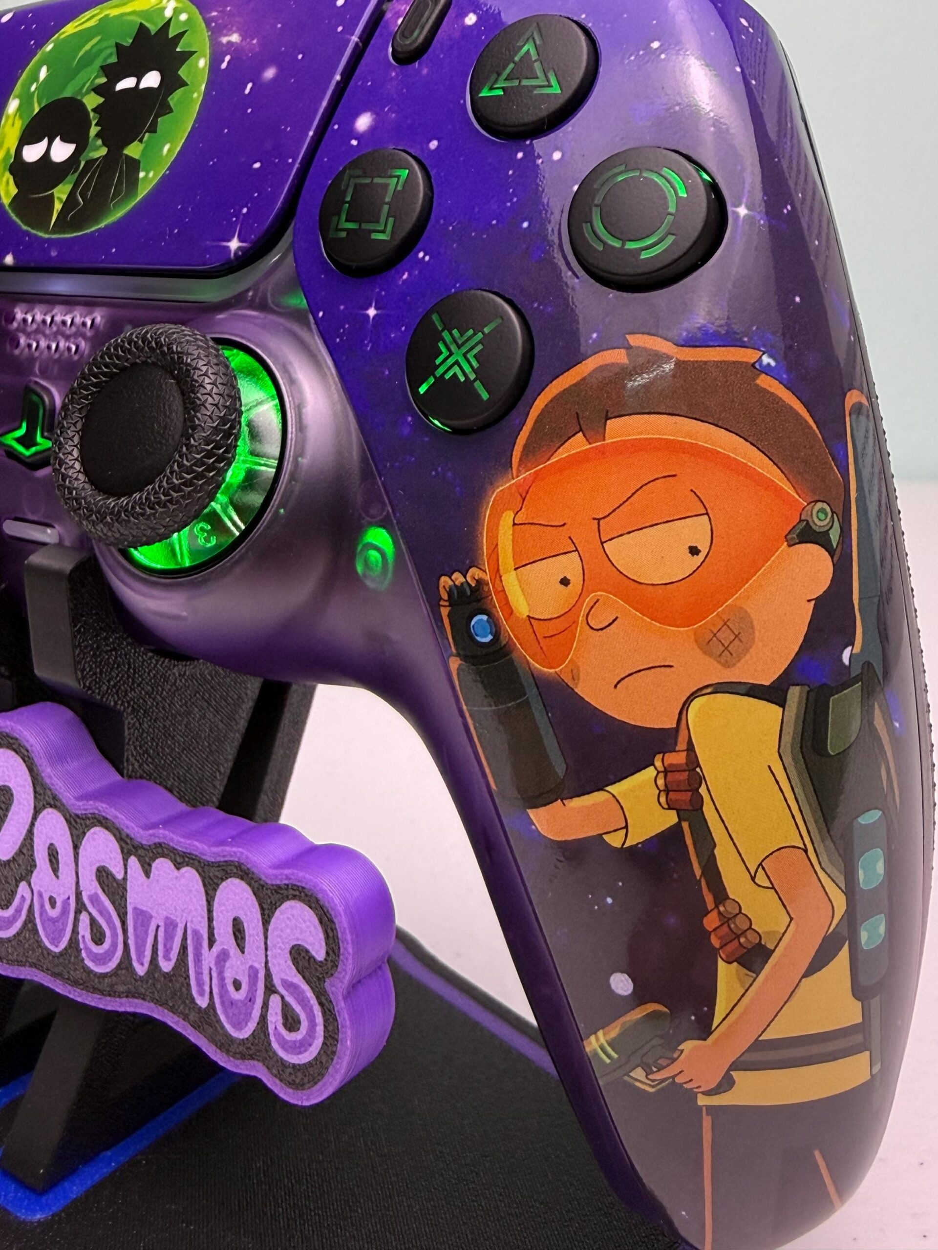 Space Dudes - Atomic Purple Galaxy - RGB LED - Custom Wireless Controller for PS5 Or PC - Image 5