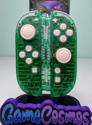 Clear Emerald - Sakura Pink Accents - Custom Joycon 2 for the Nintendo Switch 2
