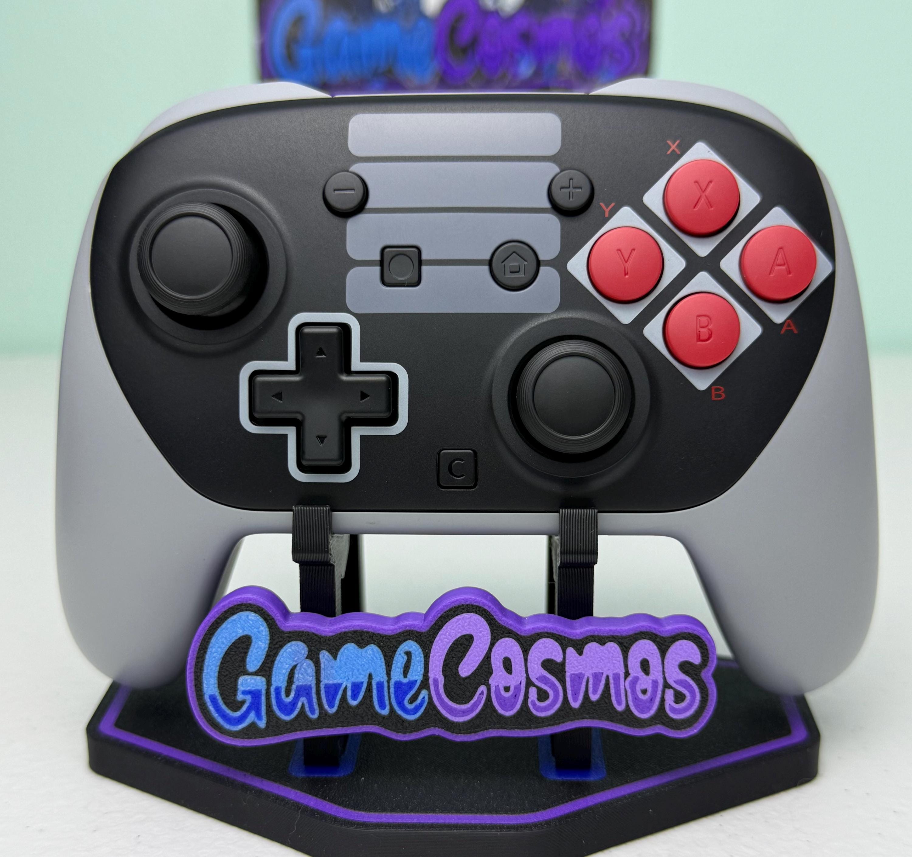 Retro NES Style - Black Accents - Wireless Pro 2 Controller for The Switch 2 Or PC