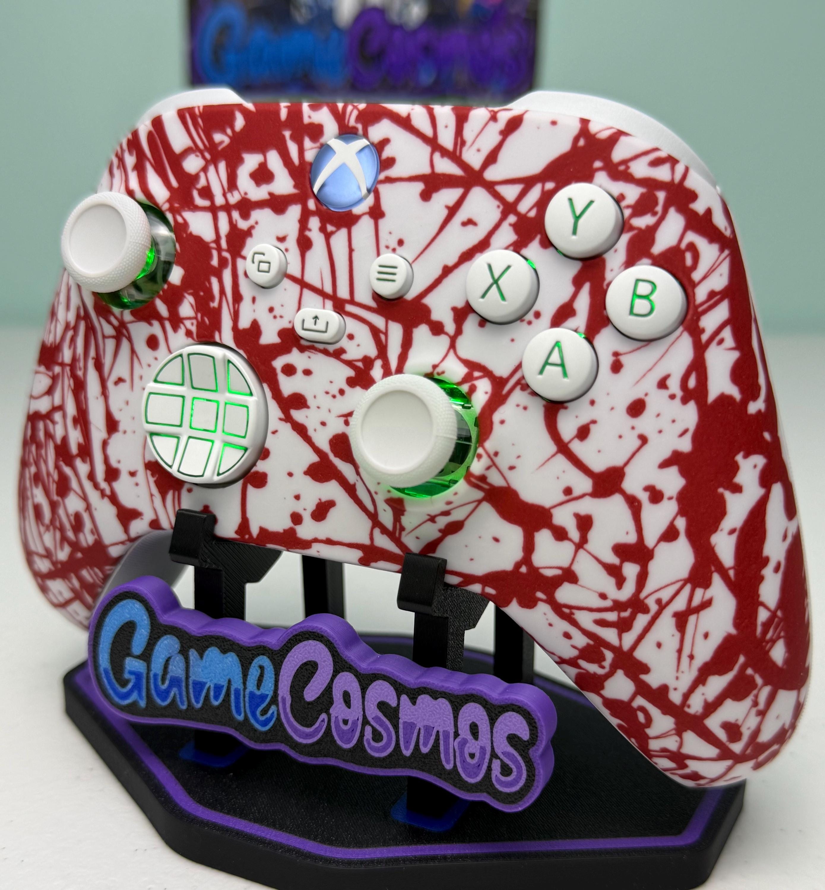Blood Spatter - RGB LED - Custom Wireless Controller for Xbox Or PC - Image 2