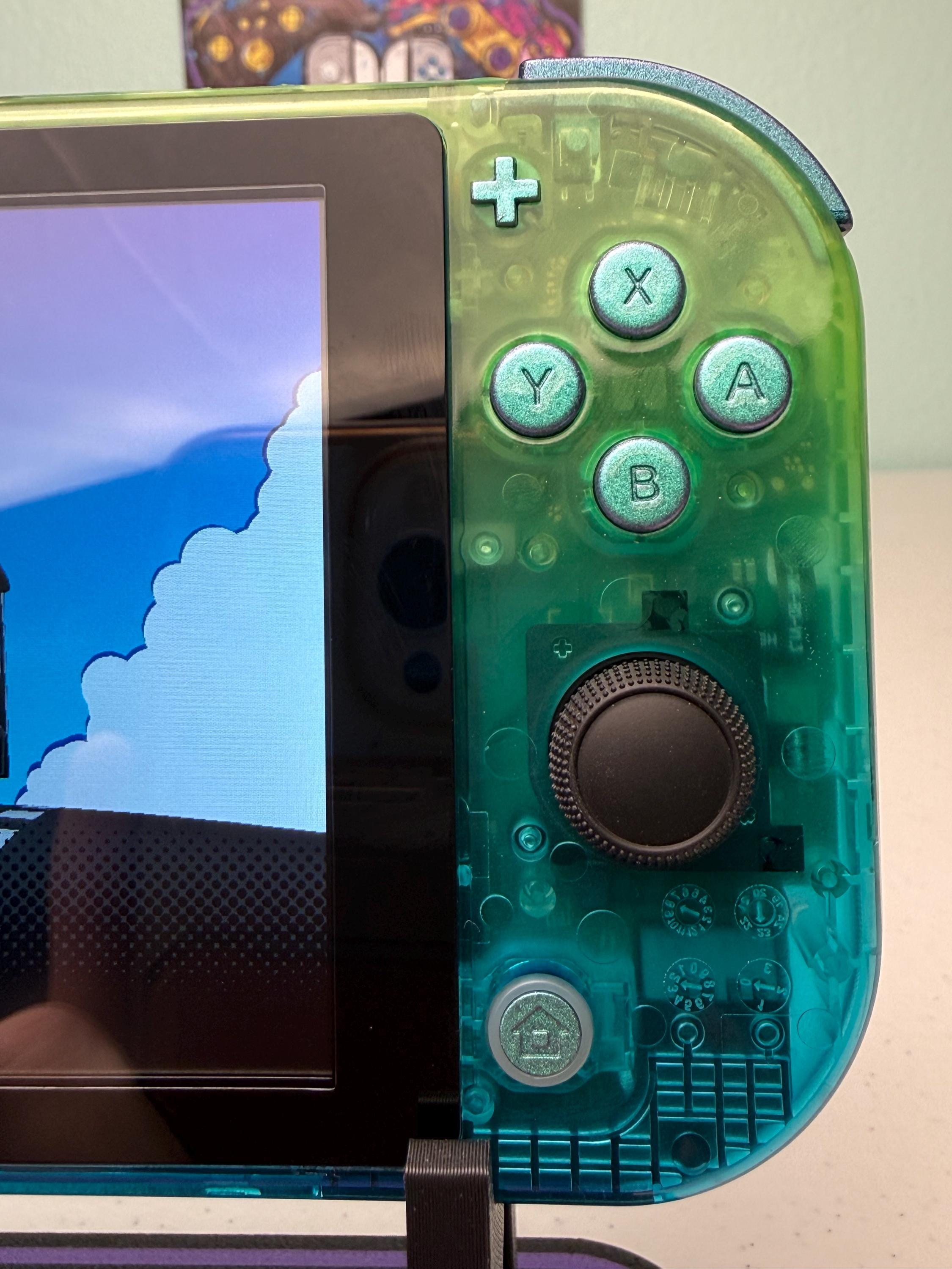 Glossy Gradient Blue Green - Hall Effect NoDRIFT analogue - Custom Switch Lite - Image 3