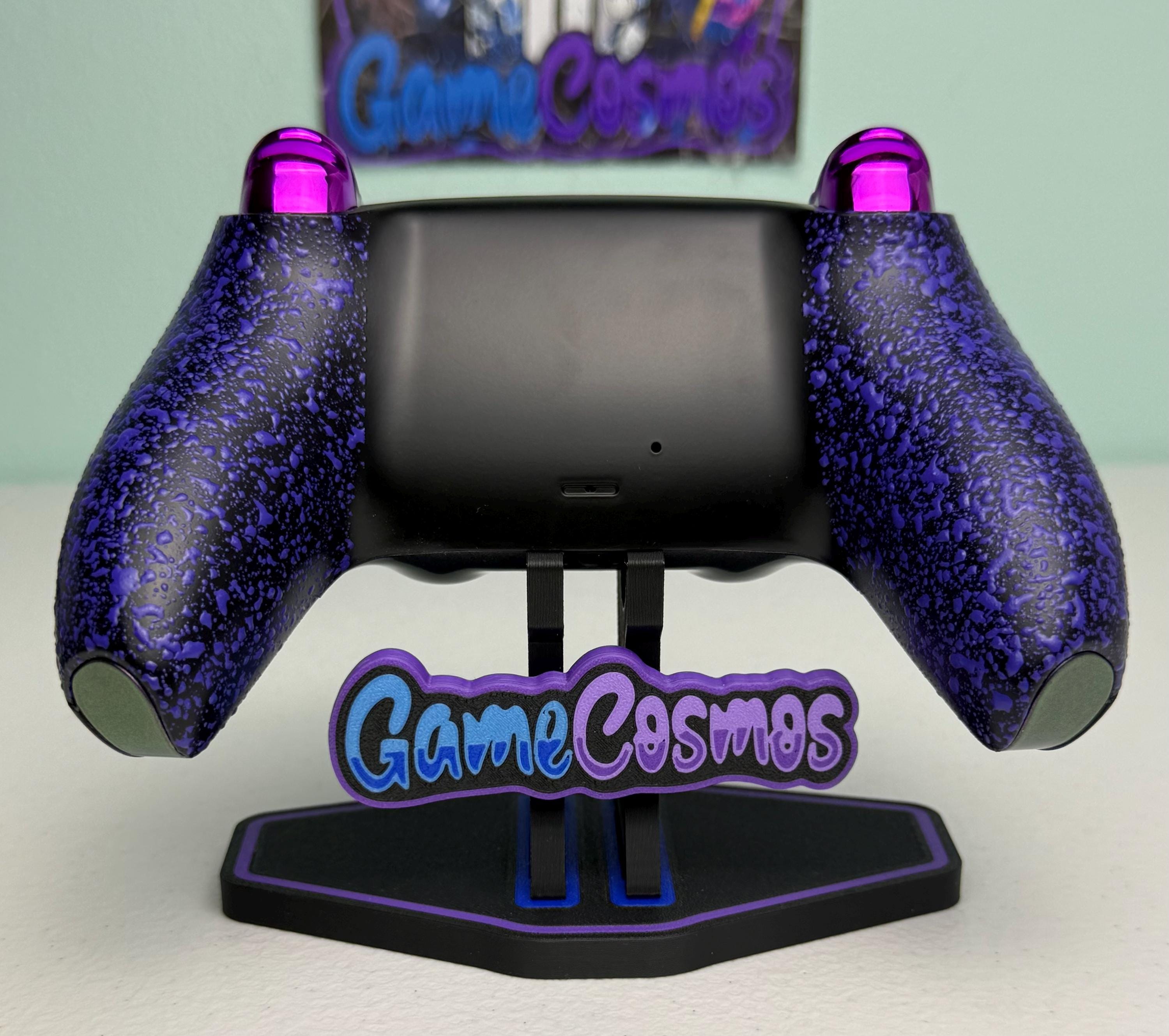 Pink Galaxy theme - Purple Chrome Accents - Custom Wireless Controller for PS5 or PC - Image 4