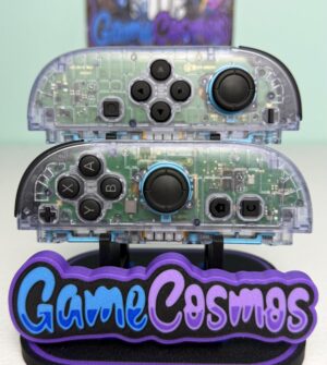 Glacier Clear Blue - Black Accents - Custom Joycon 2 for the Nintendo Switch 2