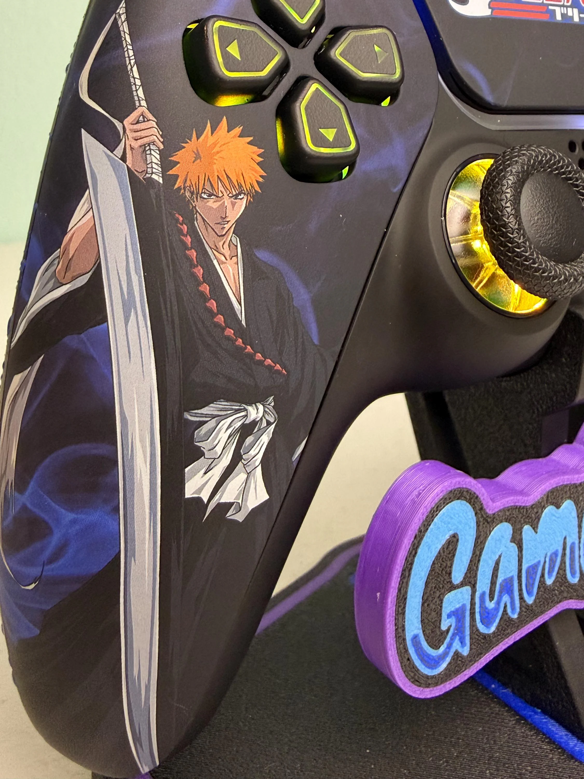 Bleach Ichigo Kurosaki - RGB LED - Custom PS5 Controller (Compatible with Playstation 5 Or PC) - Image 4