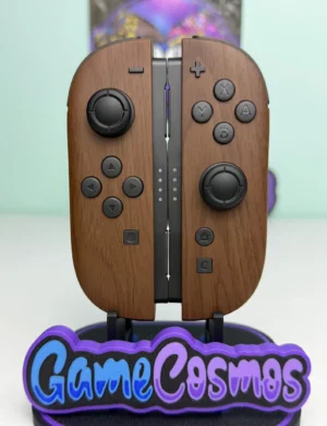 Woodgrain Style - Black Accents - Custom Joycon 2 for the Nintendo Switch 2