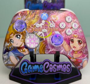 Sailor Moon - Anime Manga - Pastel Pink - RGB LED - Custom Wireless Controller for Xbox or PC