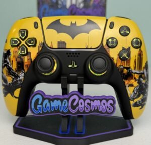 Batman Gotham City custom PS5 controller, front view
