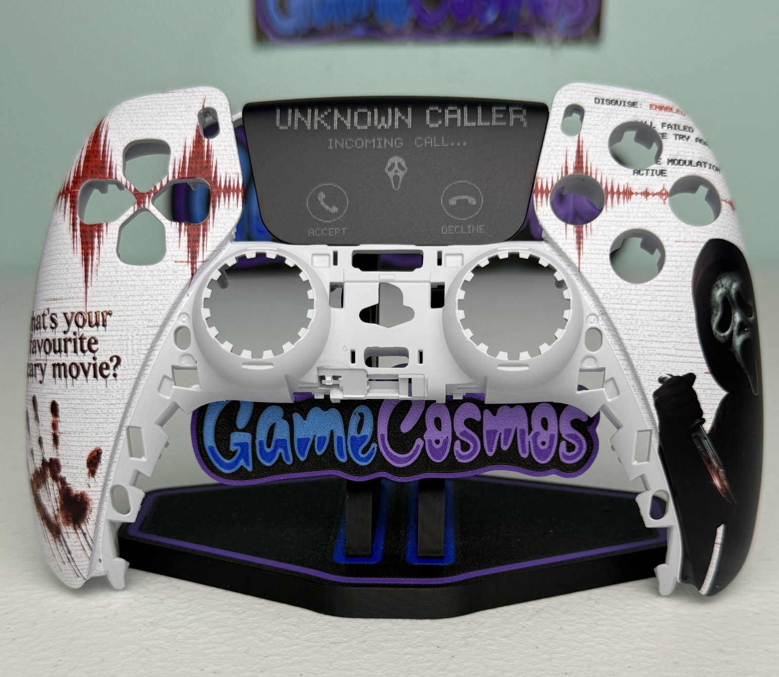 Ghostface Scream custom PS5 controller, photo 8 of 8