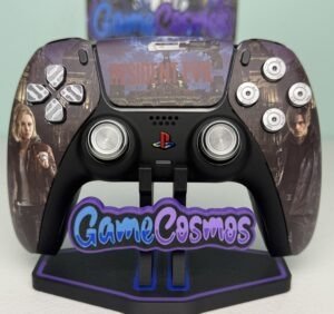Survival Horror Requiem custom PS5 controller, front view