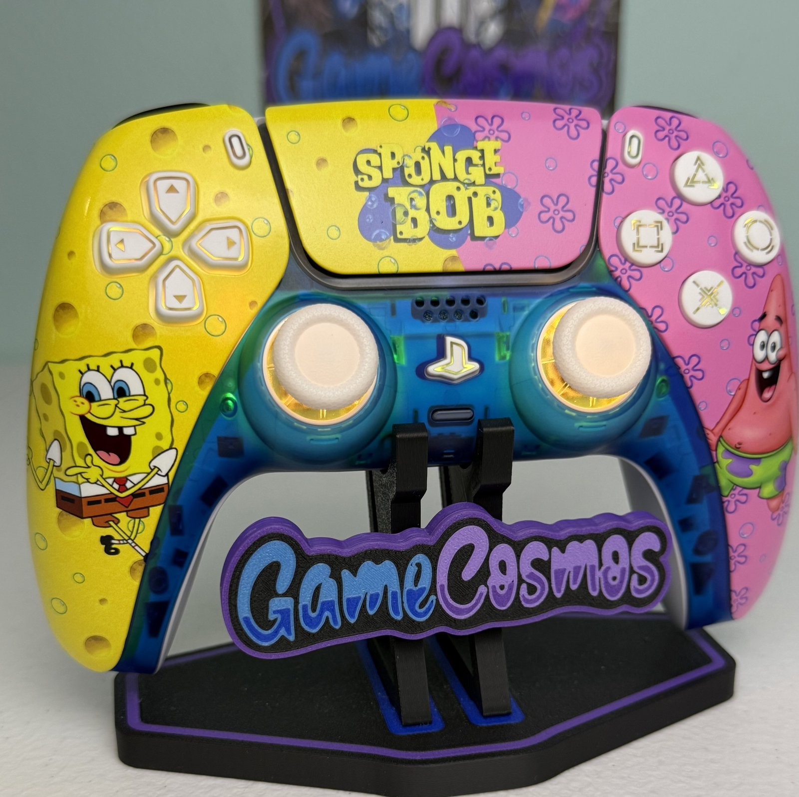 SpongeBob SquarePants custom PS5 controller, photo 2 of 8