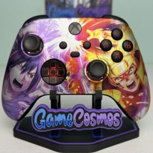 Naruto Shippuden Sasuke vs Naruto custom Xbox controller, front view
