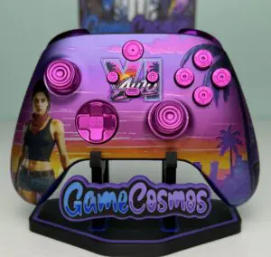 Miami Summer Nights GTA 6 custom Xbox Series controller, front view