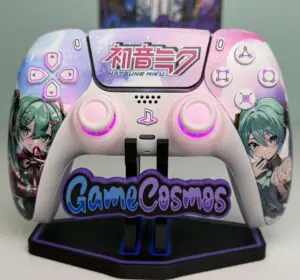 Anime Girl Hatsune Miku custom PS5 controller, front view