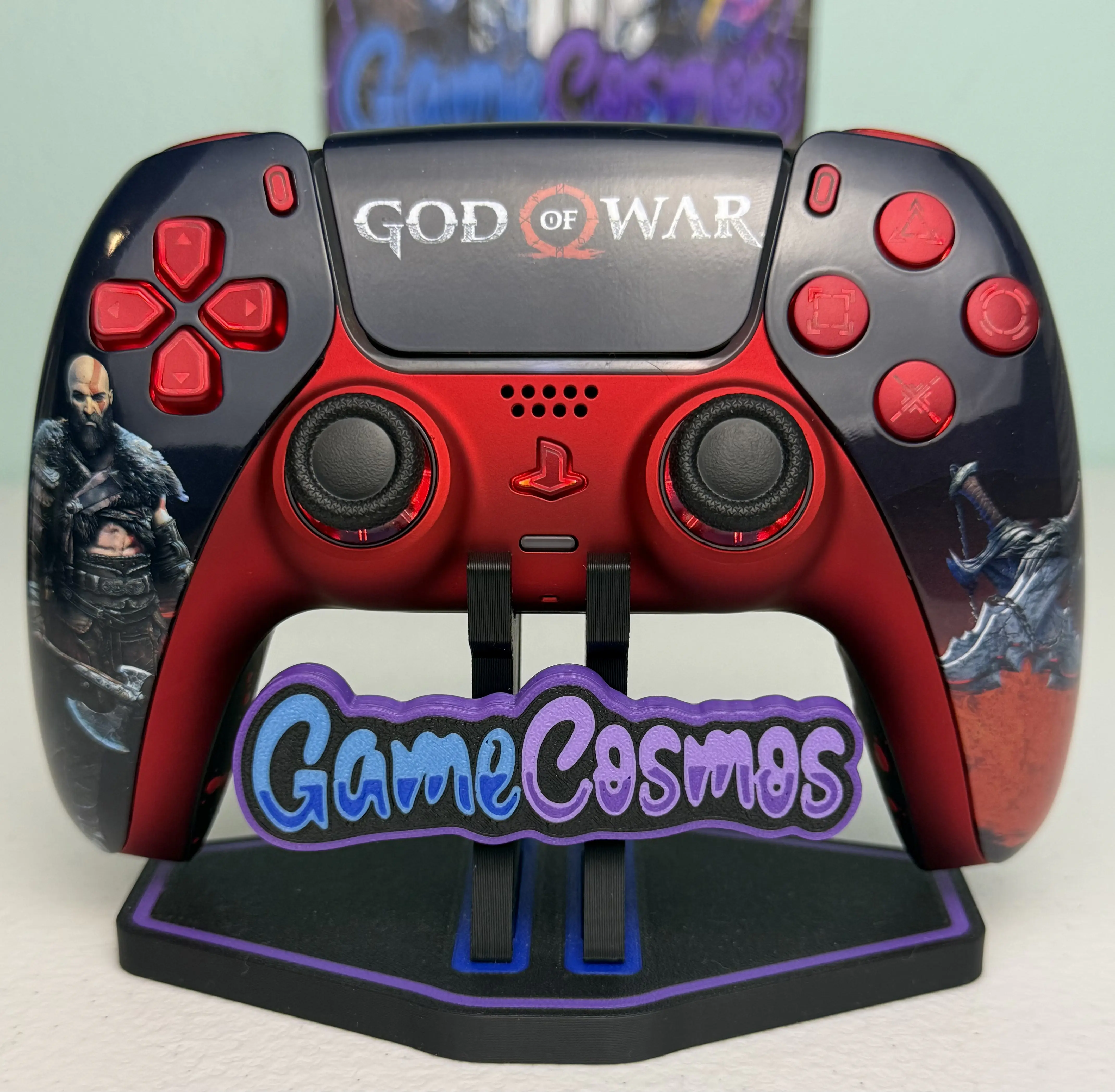 God of War Kratos custom PS5 controller, front view