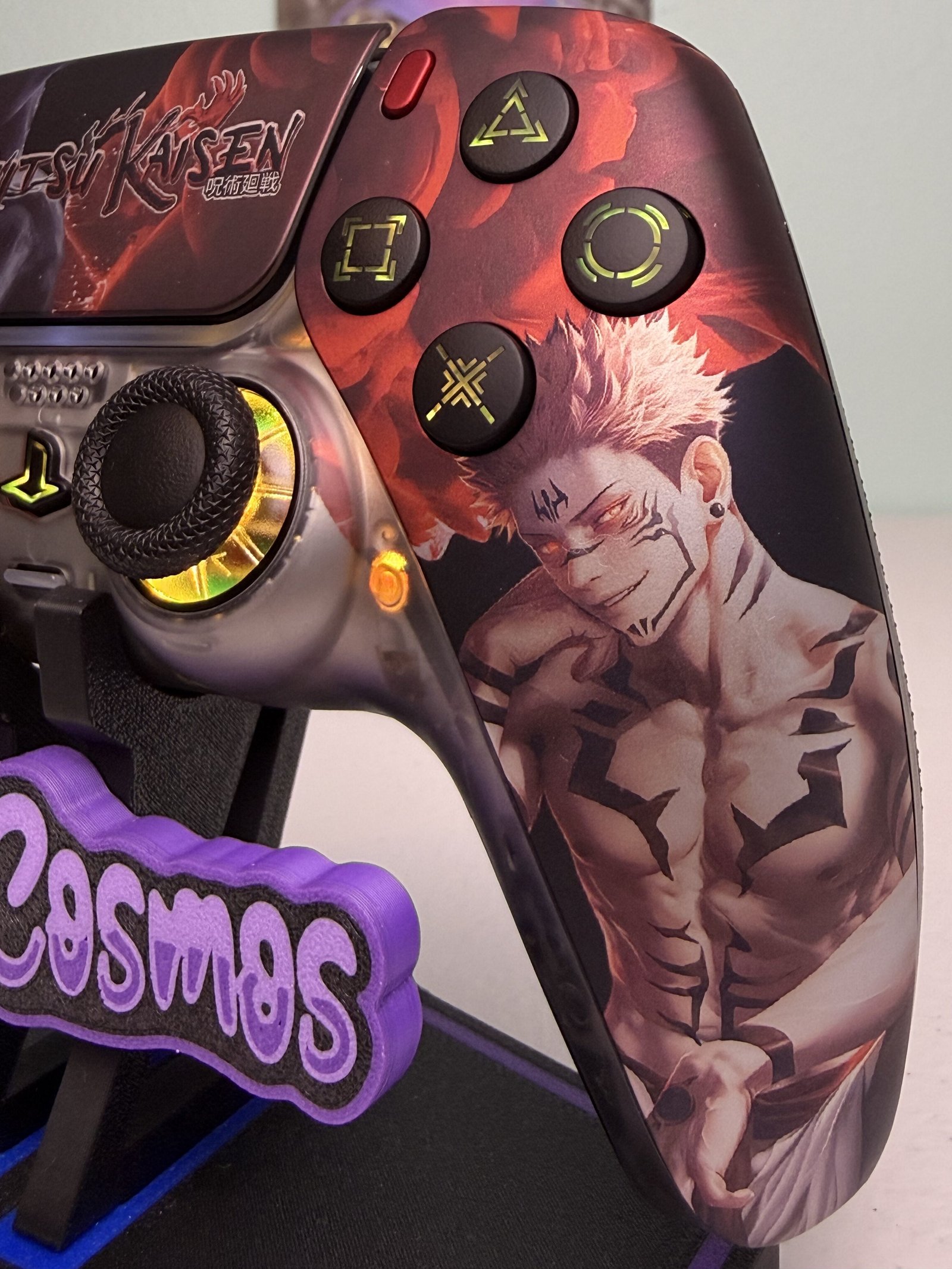 Jujutsu Kaisen - Gojo and Sukuna - Domain Expansion Anime - RGB LED - Custom Wireless Controller for PS5 Or PC - Image 3