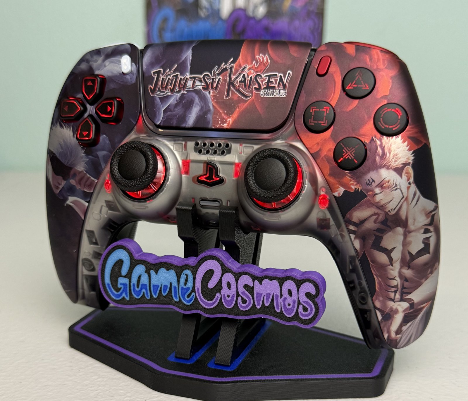 Jujutsu Kaisen - Gojo and Sukuna - Domain Expansion Anime - RGB LED - Custom Wireless Controller for PS5 Or PC - Image 2