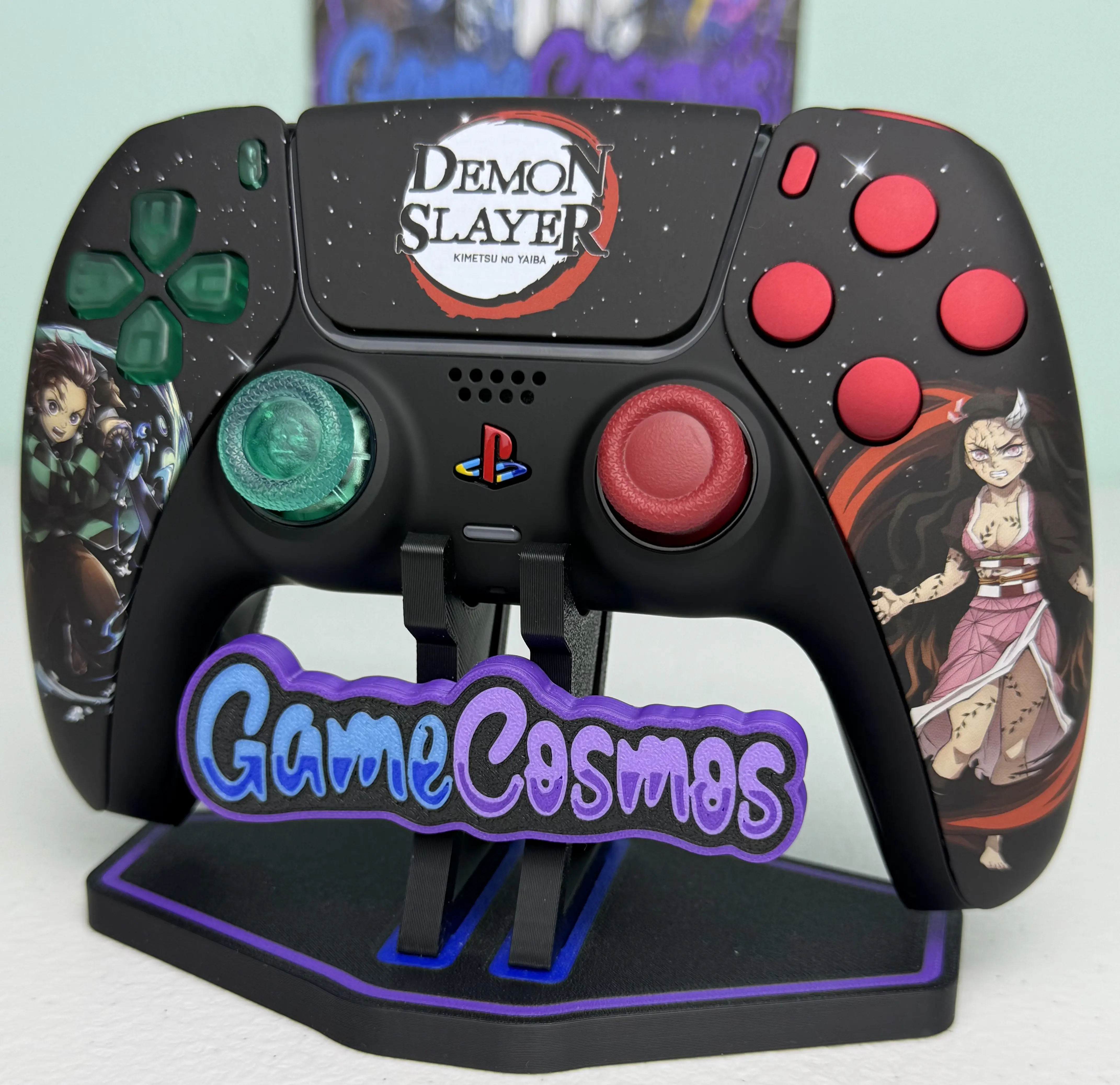 Demon Slayer - Tanjiro and Nezuko - Anime Manga - Custom Wireless Controller for PS5 or PC - Image 2