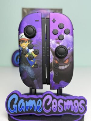 Pokemon Gastly Gengar custom Switch 2 Joy-Cons, front view