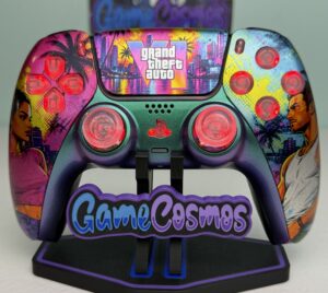 GTA 6 RGB LED custom PS5 controller by Game Cosmos, main product image