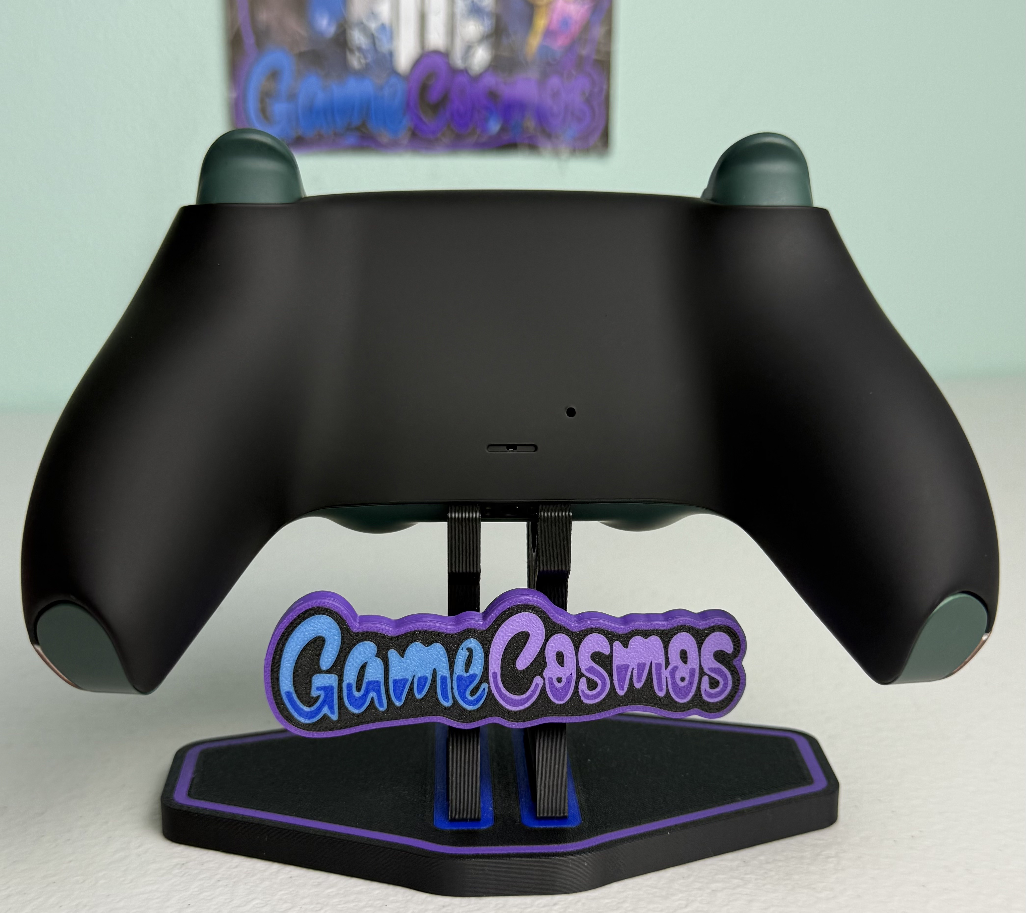 Handcrafted Pine Green Woodgrain wireless controller for PS5 and PC