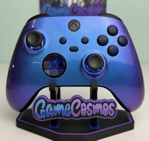 Two-Tone Chameleon Blue - RGB LED - Custom Wireless Controller for Xbox Or PC