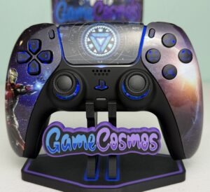 Marvel Iron Man Suit Super Hero - RGB LED - Custom Wireless Controller for PS5 Or PC